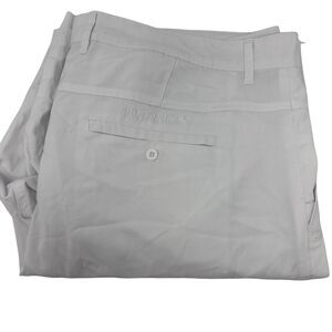 Black‎ Clover Golf Shorts Men's 38 White Cotton Chino Casual Lightweight READ